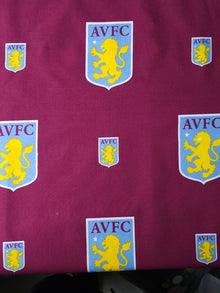  Aston Villa FC 100% Cotton Football Club Fabric