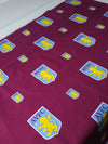 Aston Villa FC 100% Cotton Football Club Fabric
