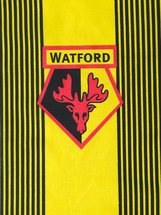 Watford FC 100% Cotton Football Club Fabric