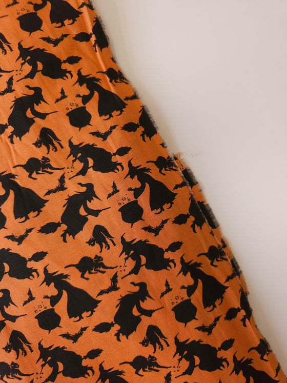 Orange Witches 100% Cotton