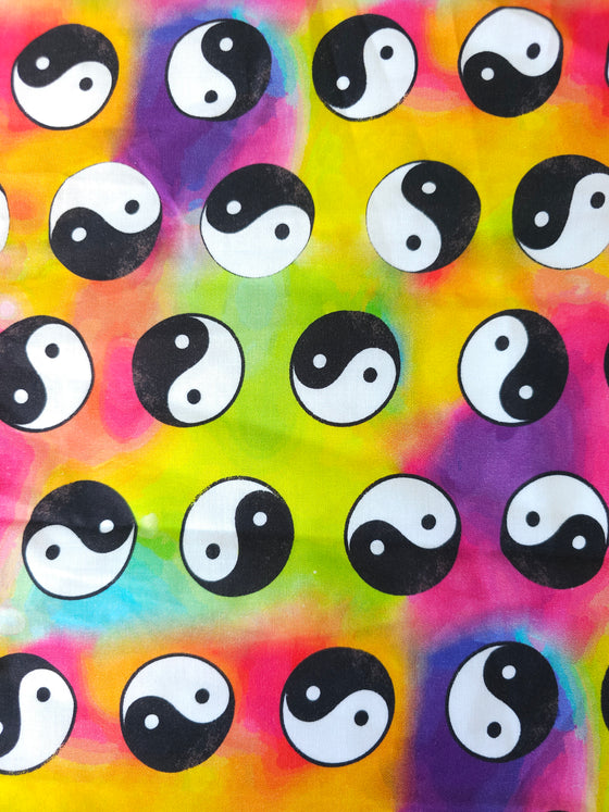 Multicolour Ying Yang 100% Cotton