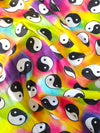 Multicolour Ying Yang 100% Cotton