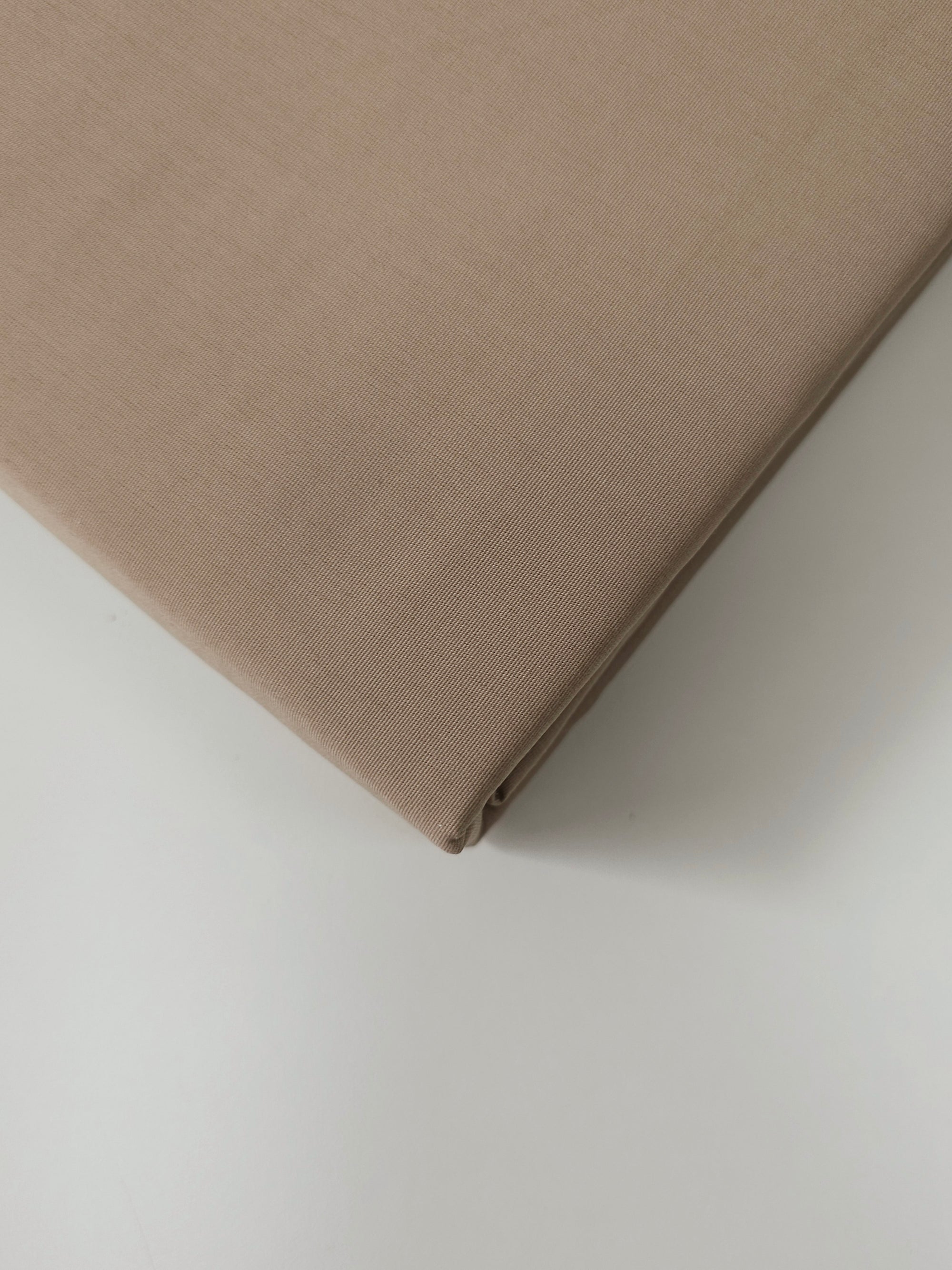 Light Fawn Beige | Fitted Sheet | Percale Cotton