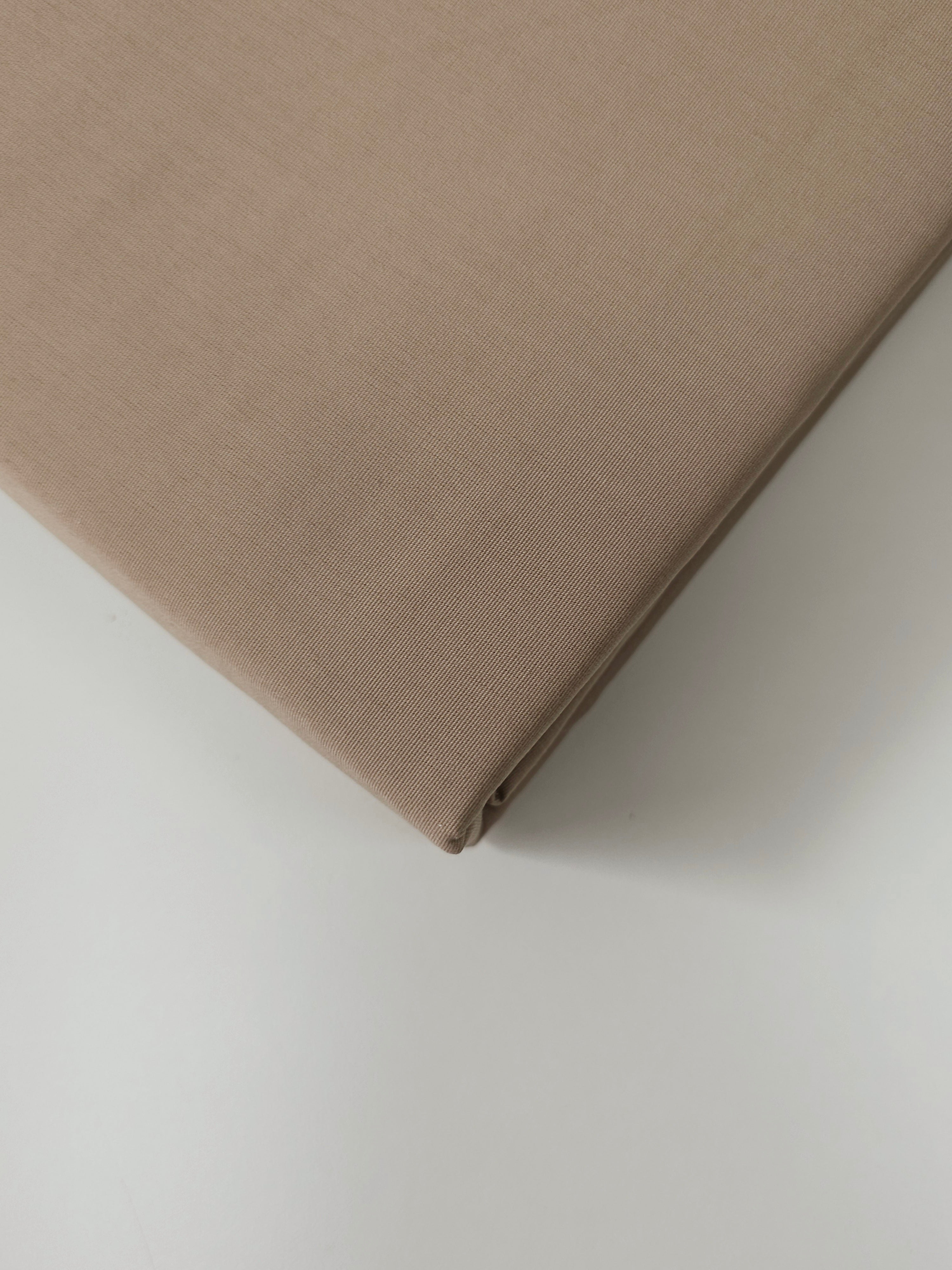 Light Fawn Beige | Fitted Sheet | Percale Cotton