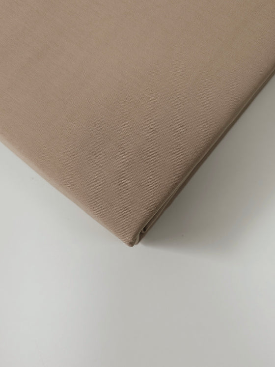 Light Fawn Beige | Fitted Sheet | Percale Cotton