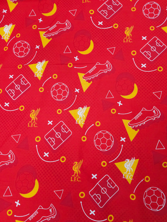 Liverpool FC 100% Cotton Football Fabric