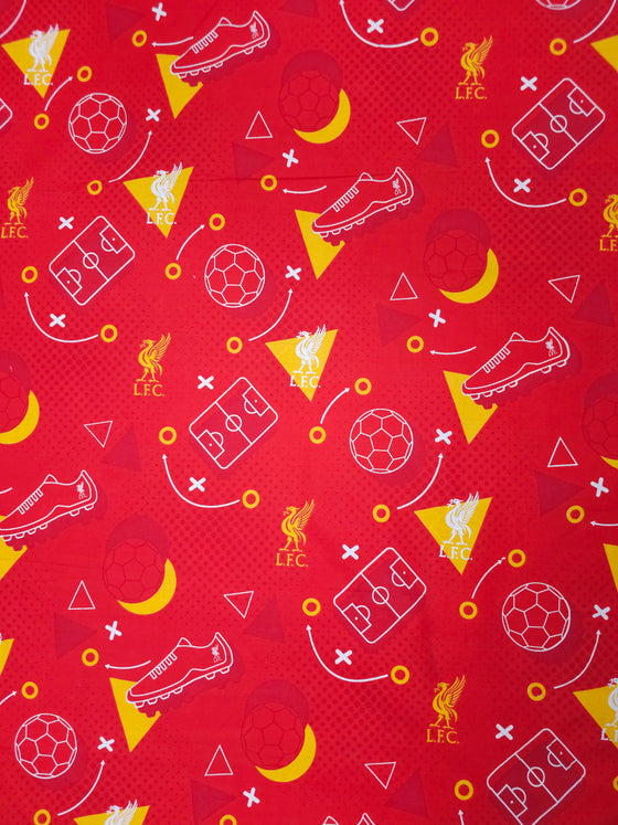 Liverpool FC 100% Cotton Football Fabric