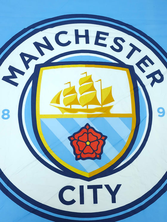 Manchester City Emblem 100% Cotton Football Fabric
