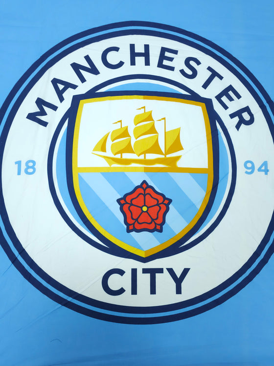 Manchester City Emblem 100% Cotton Football Fabric