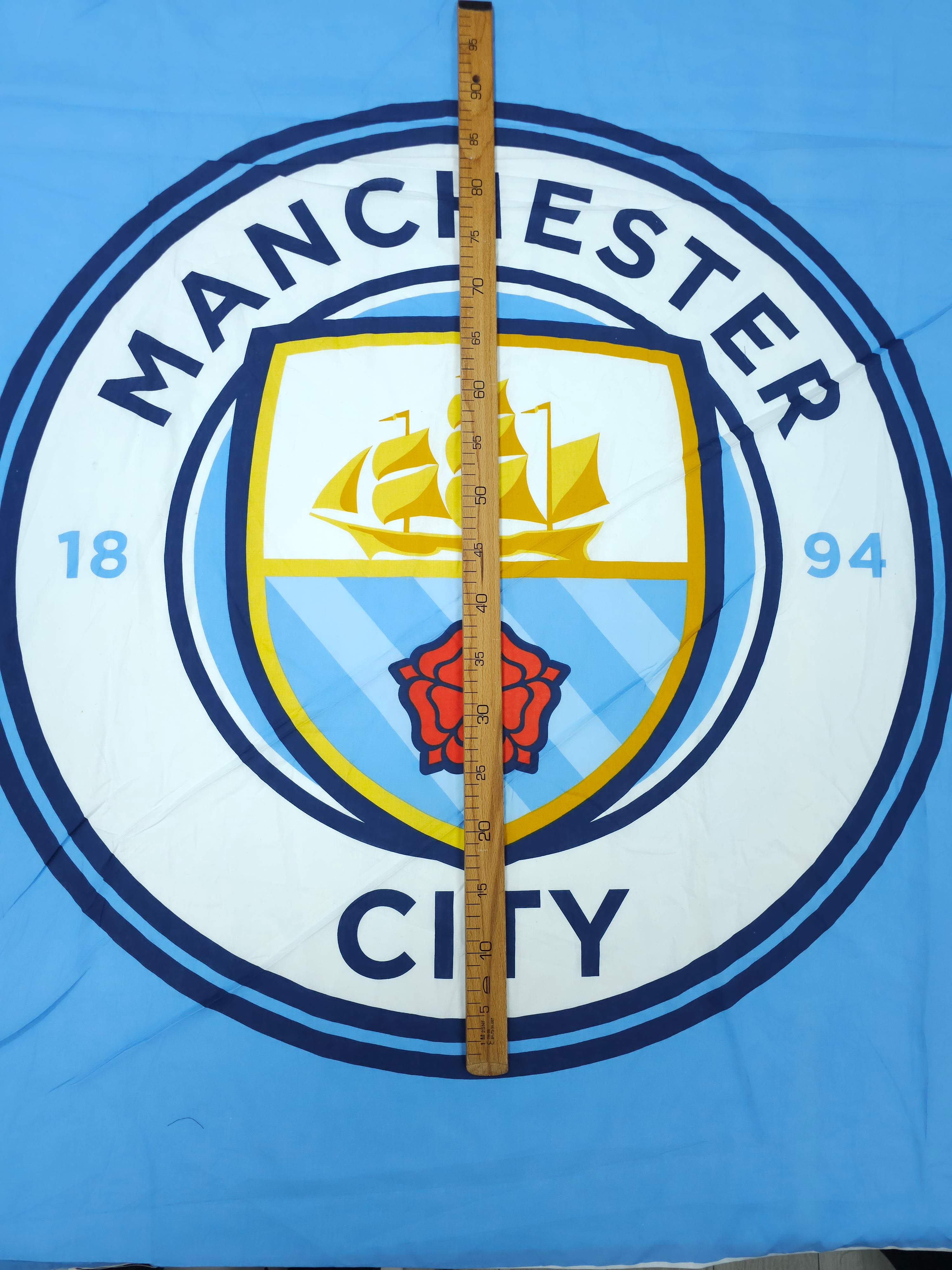 Manchester City Emblem 100% Cotton - 2.6m Piece