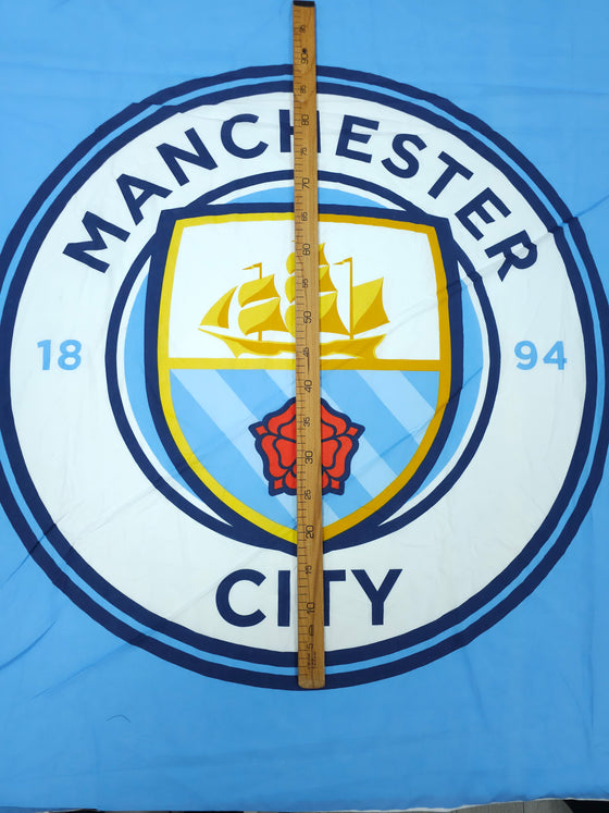 Manchester City Emblem 100% Cotton Football Fabric