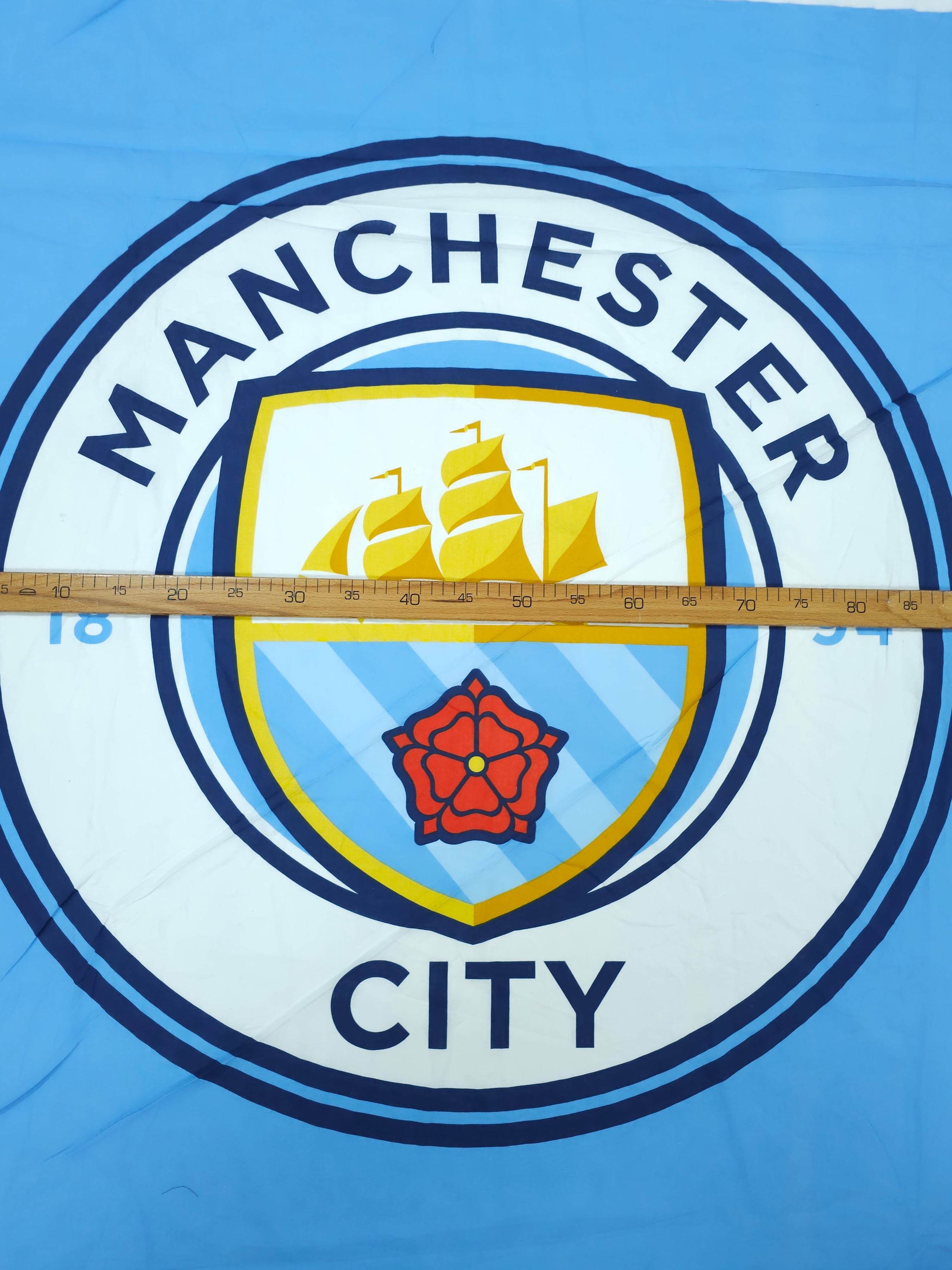 Manchester City Emblem 100% Cotton - 2.6m Piece