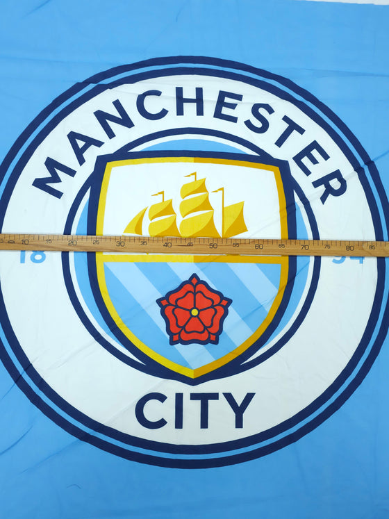 Manchester City Emblem 100% Cotton Football Fabric