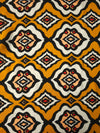 Deep Mustard Aztec Viscose Crepe