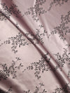 Blush Mauve Floral Satin Jacquard Stretch