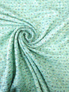 Mint Blue Lurex Boucl