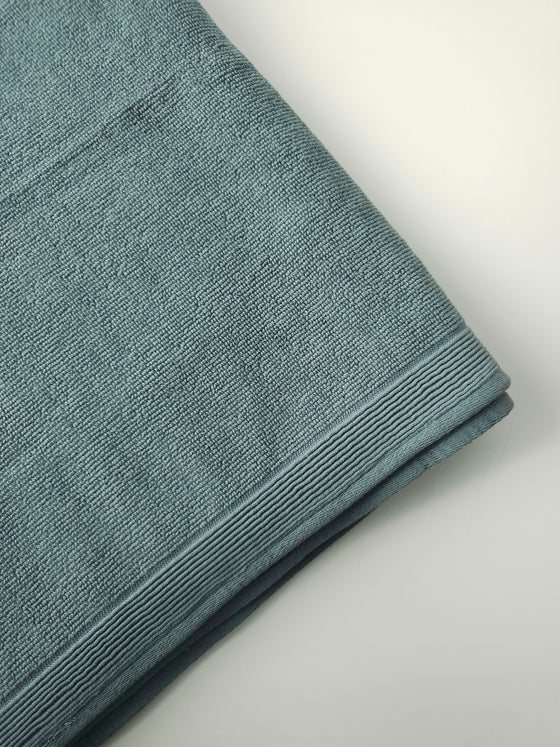 Deep Duck Egg Blue Recycled Cotton Towel