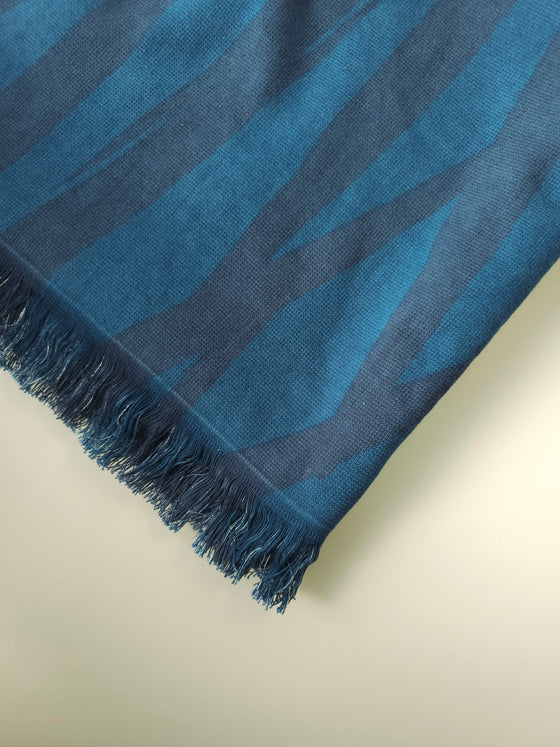 Navy Abstract Beach Towel