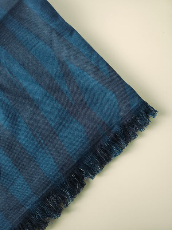 Navy Abstract Beach Towel