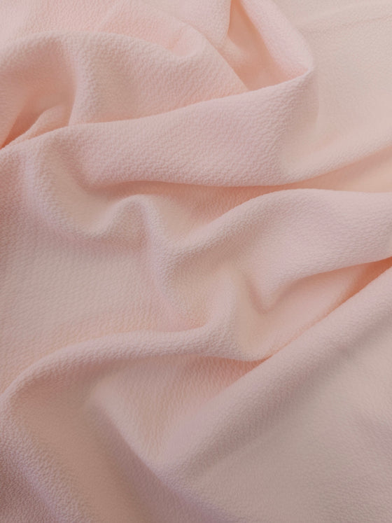 Peachy Pink Bubble Crepe