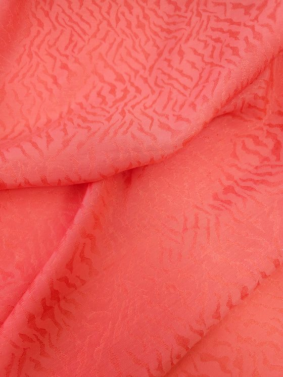 Coral Irregular Print Viscose