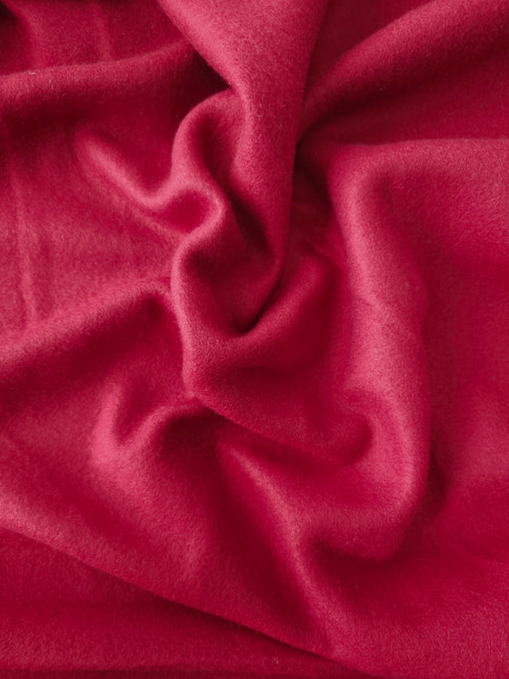 Burgundy Red Micro Fleece Terry