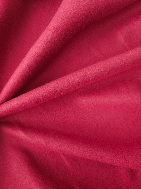 Burgundy Red Micro Fleece Terry