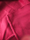 Burgundy Red Micro Fleece Terry