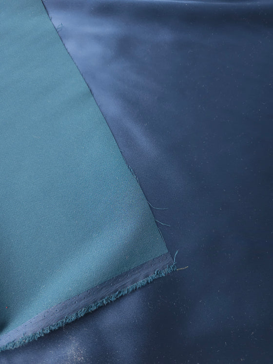 Navy Poly Satin