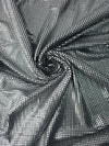 Silver Mini Square Sequin Jersey