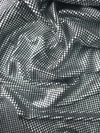 Silver Mini Square Sequin Jersey