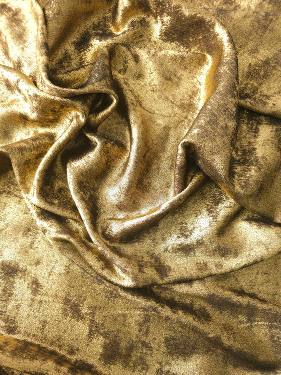 Gold/Black Lurex Look Poly