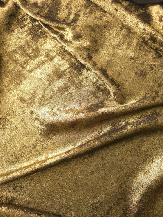 Gold/Black Lurex Look Poly