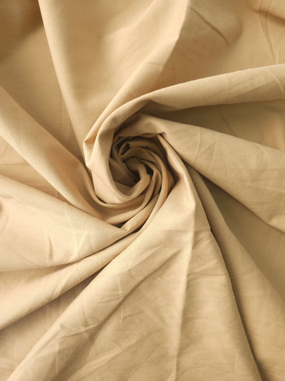 Sandy Beige Cotton Twill
