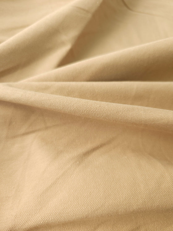 Sandy Beige Cotton Twill