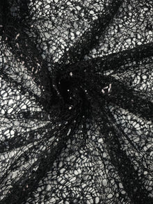  Black Sequin Lace