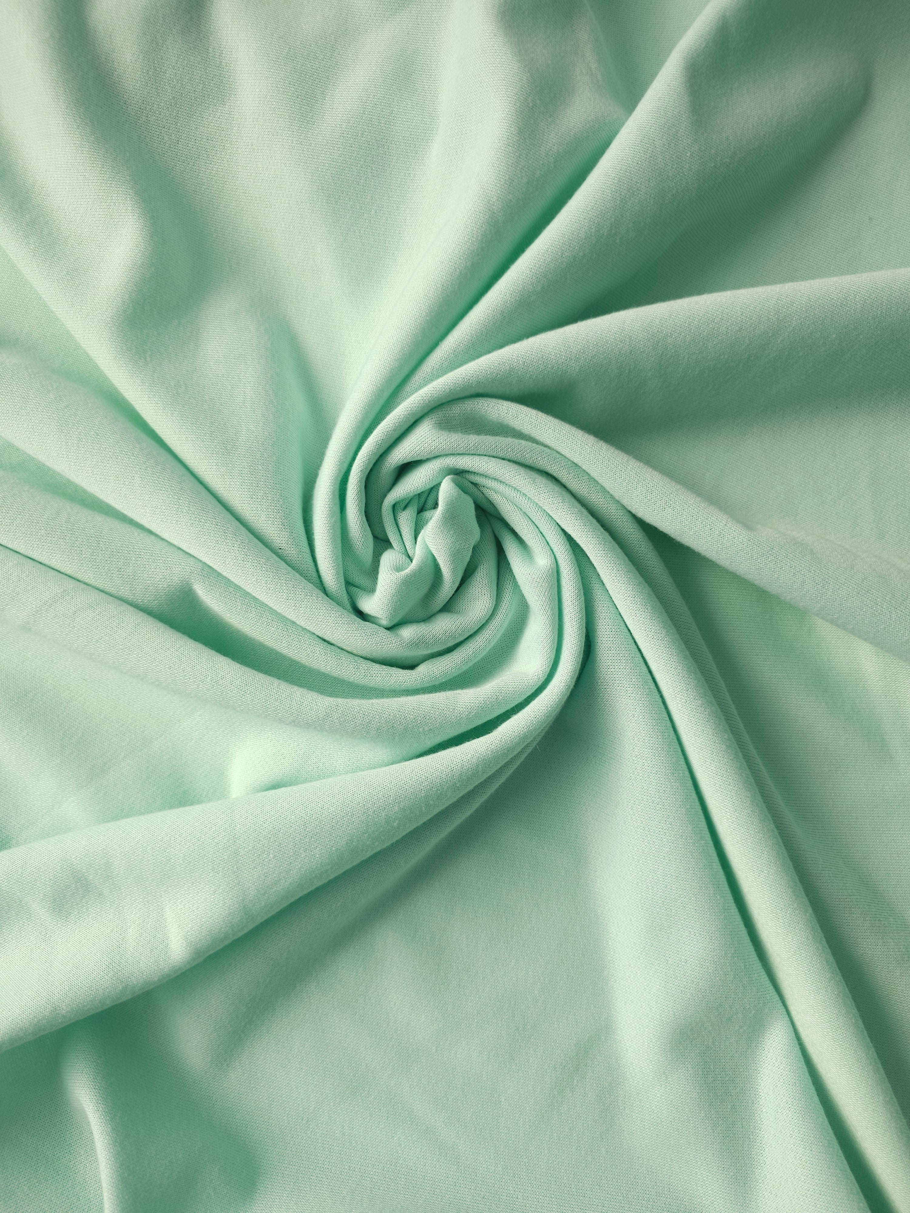 Mint Green Poly French Terry