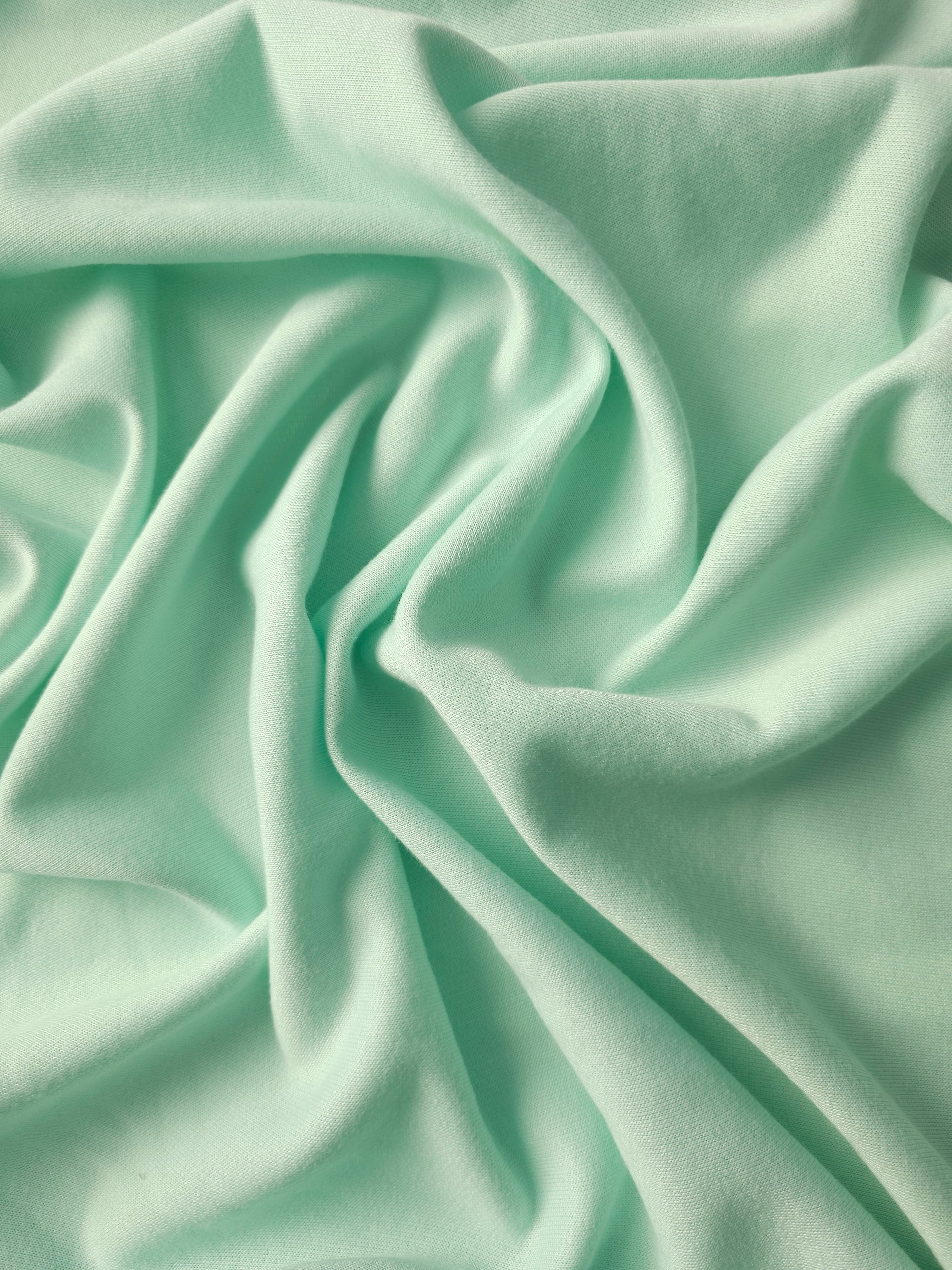 Mint Green Poly French Terry