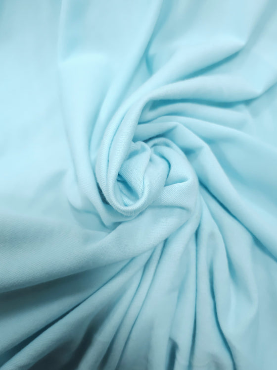 Light Blue Poly French Terry