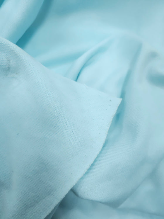 Light Blue Poly French Terry