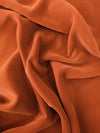 Rust Viscose Velvet