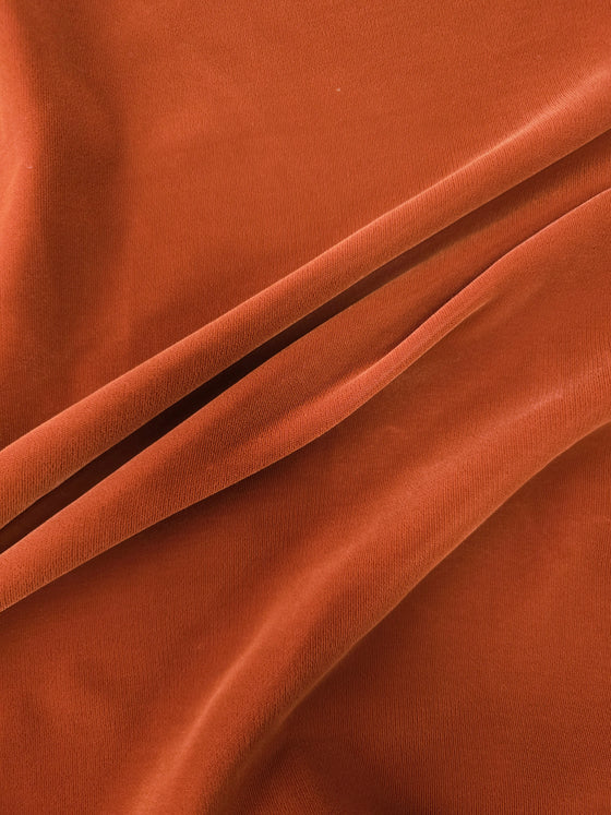 Rust Viscose Velvet