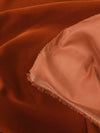 Rust Viscose Velvet