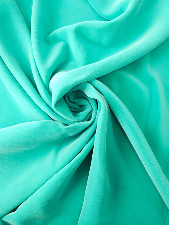 Aqua Blue Viscose Velvet
