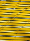 Ribbed Mustard Stripe Poly Jersey