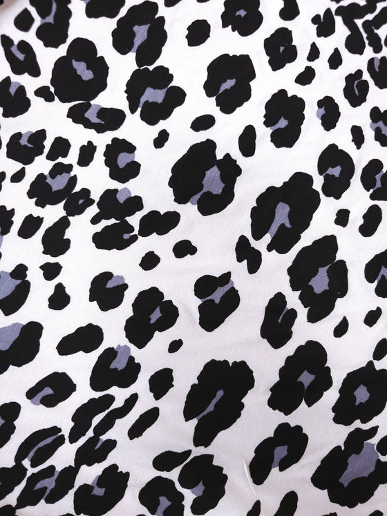 Light Blush Leopard Viscose Jersey