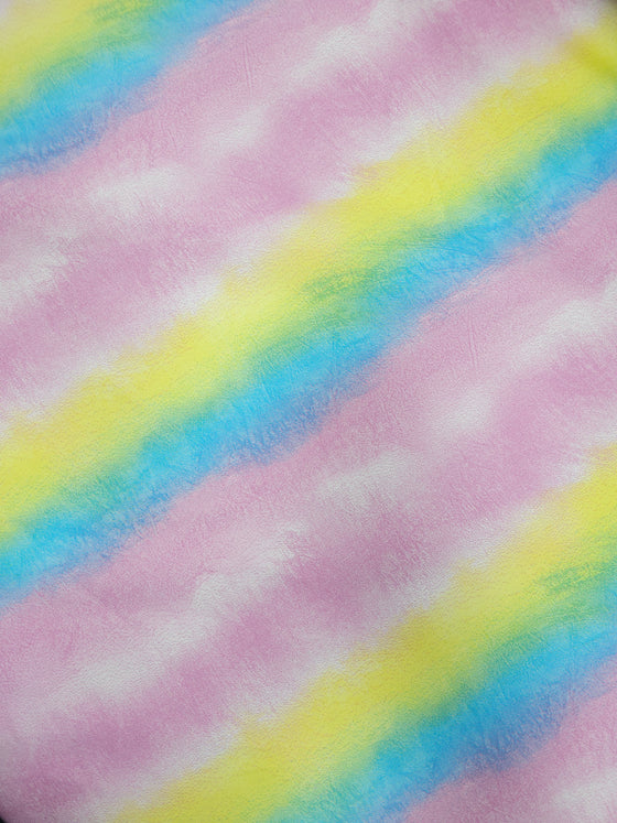 Pastel Rainbow Matte Cotton Sateen