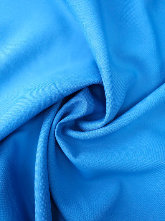 Azure Blue Lightweight PolyWool Suiting