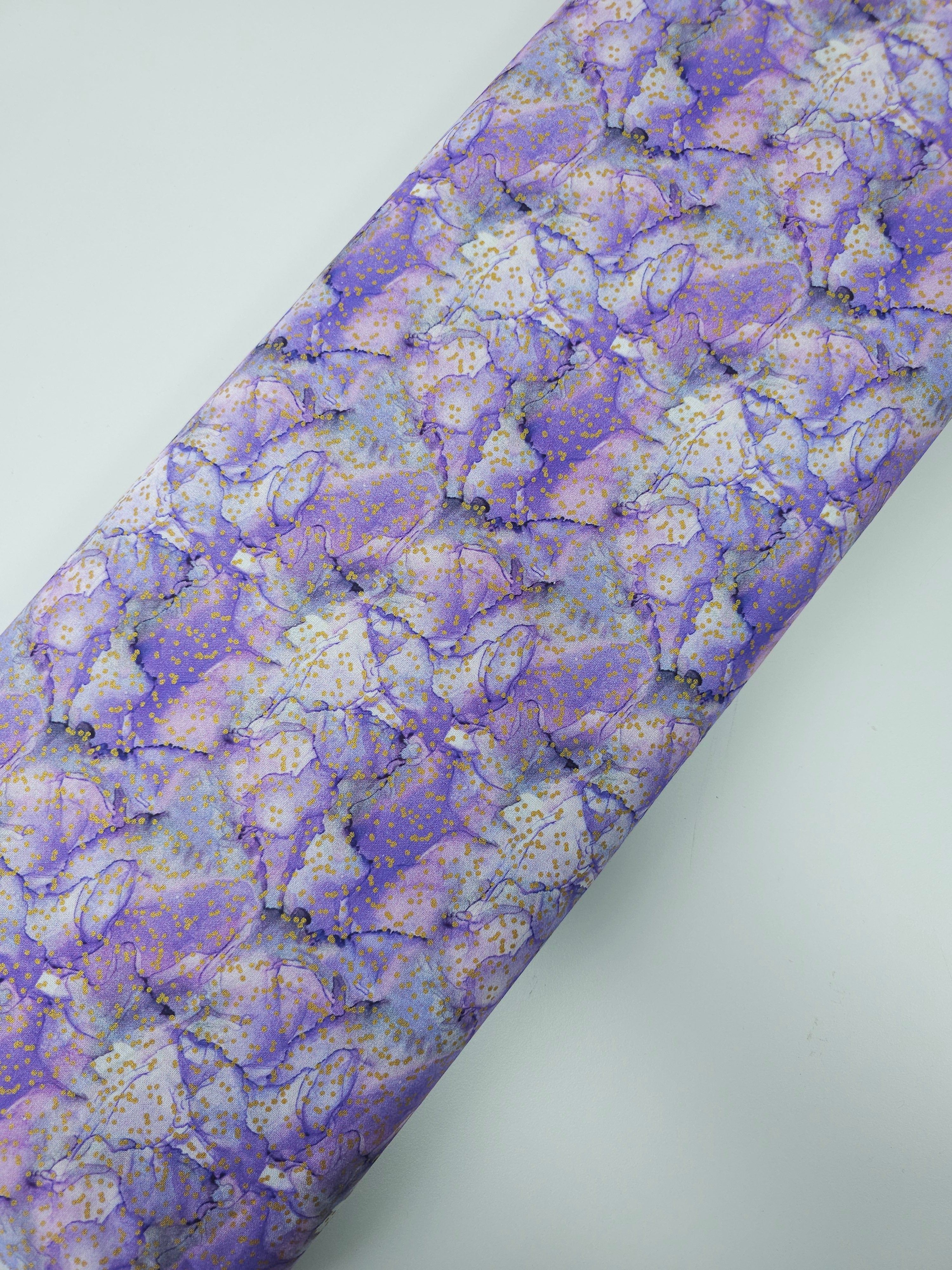 Purple/Gold Fleck Diffusion 100% Cotton - Joann