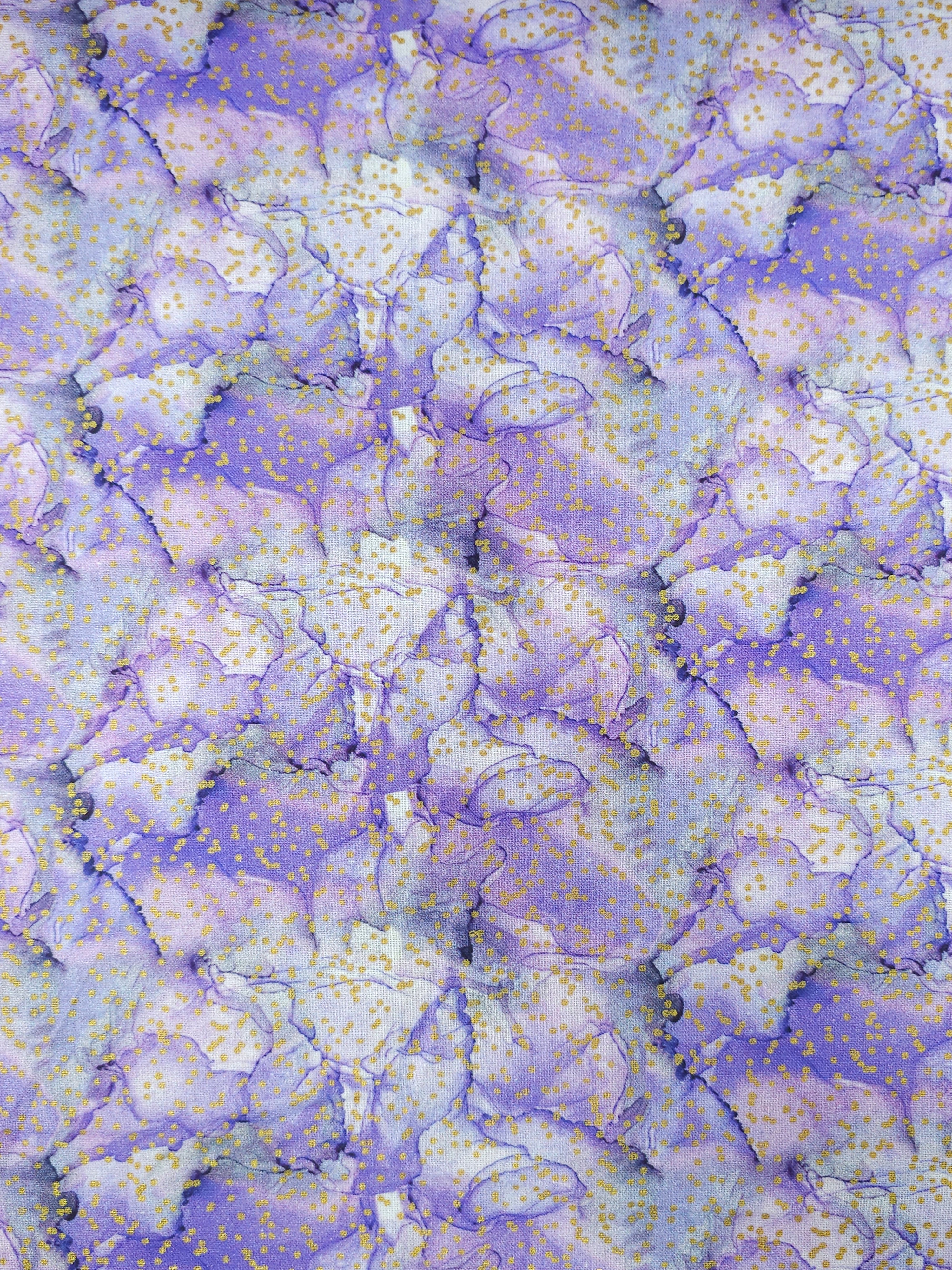 Purple/Gold Fleck Diffusion 100% Cotton - Joann